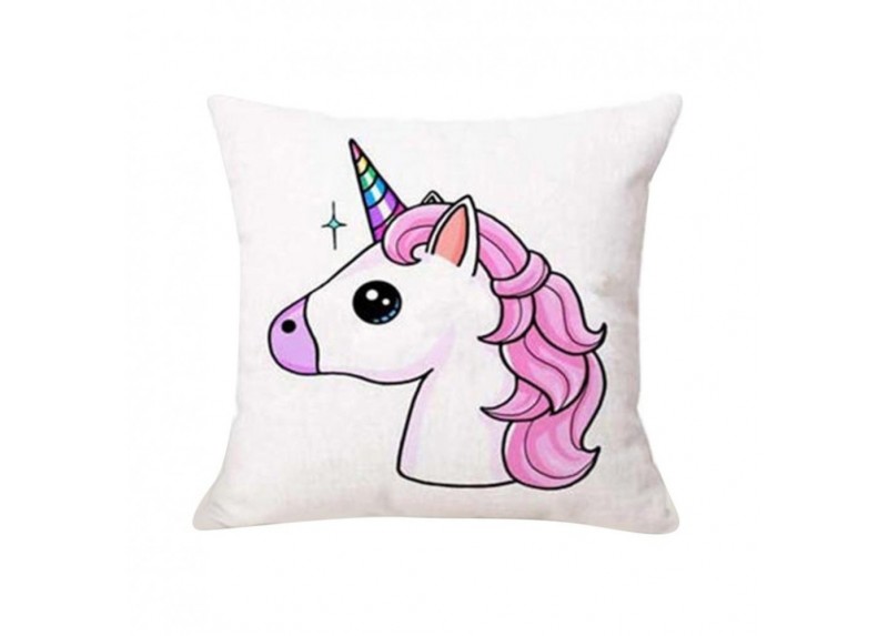 Taie d'oreiller licorne cartoon