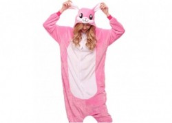 Kigurumi lapin rose