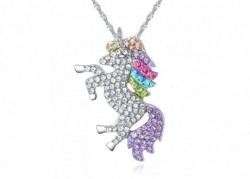 Collier licorne chaine billes