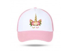 Casquette licorne fleurs