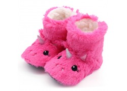 Chaussons enfant licorne rose