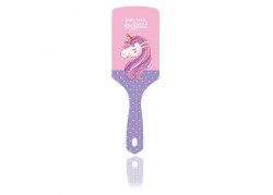 Brosse à cheveux licorne rose