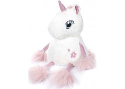 Peluche licorne assise rose...