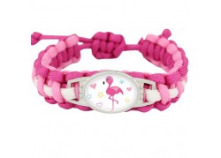 Bracelet licorne flamand rose