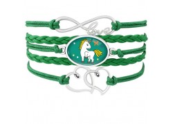 Bracelet licorne vert