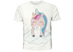 T-shirt licorne kawaii nuage