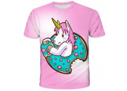 T-shirt rose enfant licorne...