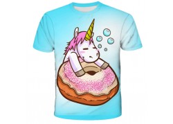 T-shirt enfant bleu licorne...