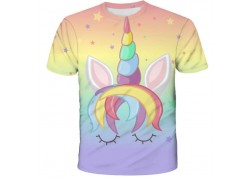 T-shirt licorne arc-en-ciel...