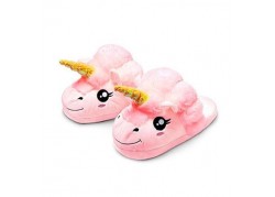 Chausson licorne nuage rose