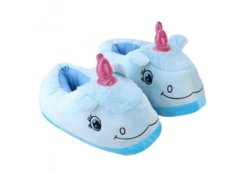 Pantoufles Licorne Pour Fille - Chaussons D'hiver Doux En Coton - Taille Enfant 24/25 à 36/37 - Semelle Antidérapante