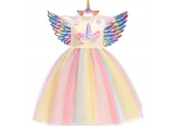 Robe fille licorne ailée