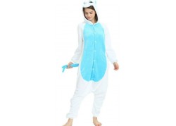 Pyjama licorne blanc et bleu