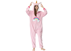 Pyjama licorne rose avec...